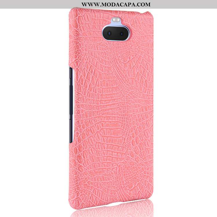 Capa Sony Xperia 10 Plus Couro Cases Azul Escuro Capas Protetoras Telemóvel Resistente Baratas