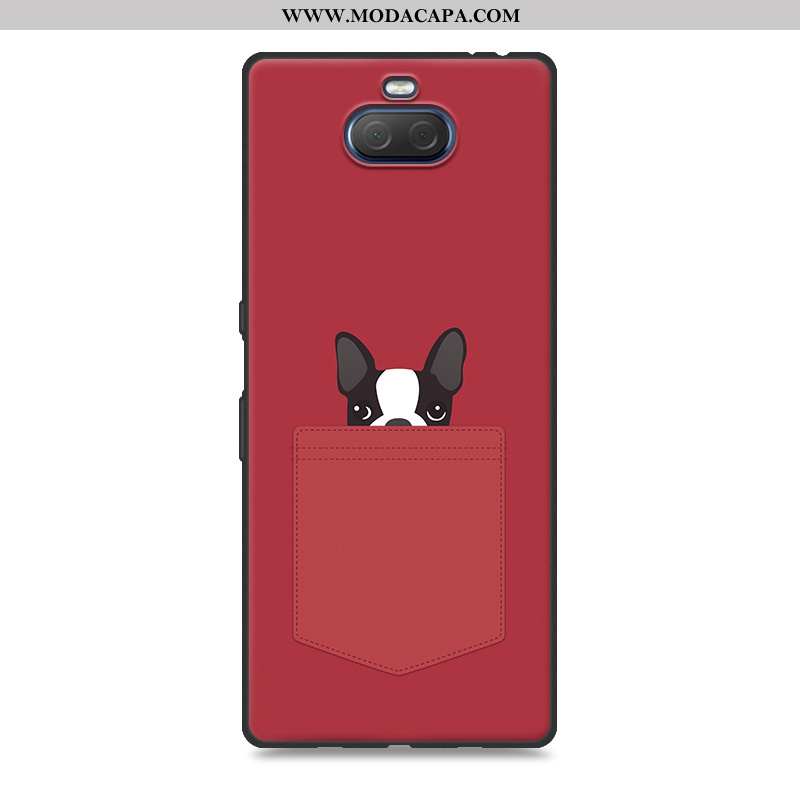 Capa Sony Xperia 10 Plus Silicone Capas Fofas Cases Cinza Telemóvel Personalizado Baratas