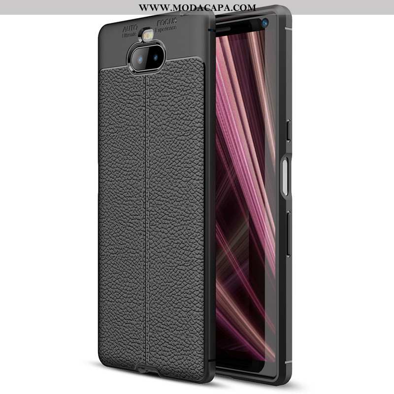 Capas Sony Xperia 10 Protetoras Cases Telemóvel Preto Completa Barato