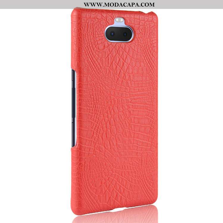 Capas Sony Xperia 10 Protetoras Couro Telemóvel Resistente Cases Azul Escuro Barato