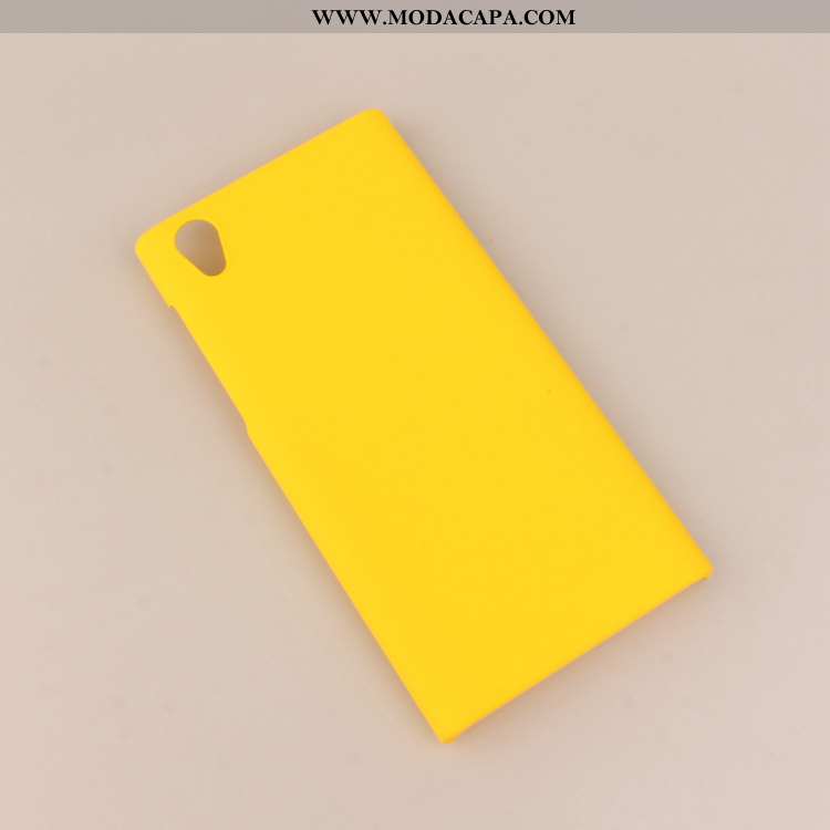 Capa Sony Xperia L1 Protetoras Fosco Capas Resistente Cases Simples Amarela Promoção