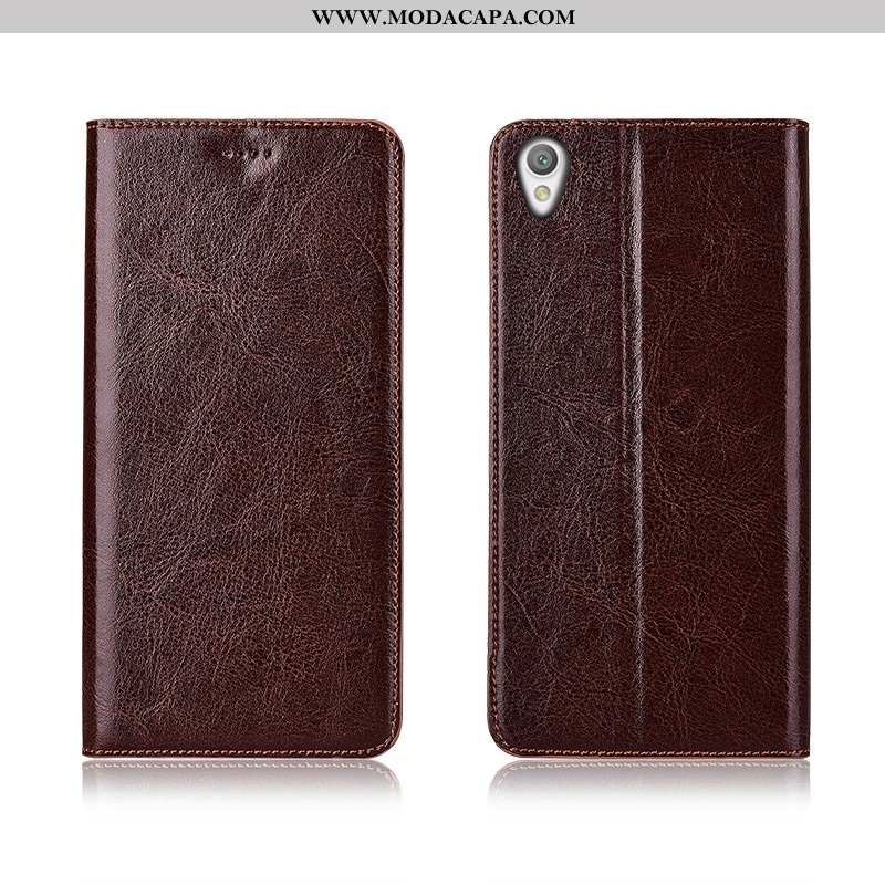 Capa Sony Xperia L1 Couro Nova Antiqueda Completa Capas Cases Protetoras Baratas