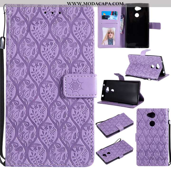 Capas Sony Xperia L2 Criativas Silicone Telemóvel Couro Protetoras Soft Barato