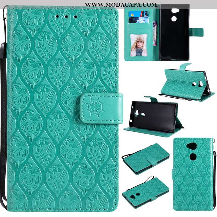 Capas Sony Xperia L2 Criativas Silicone Telemóvel Couro Protetoras Soft Barato