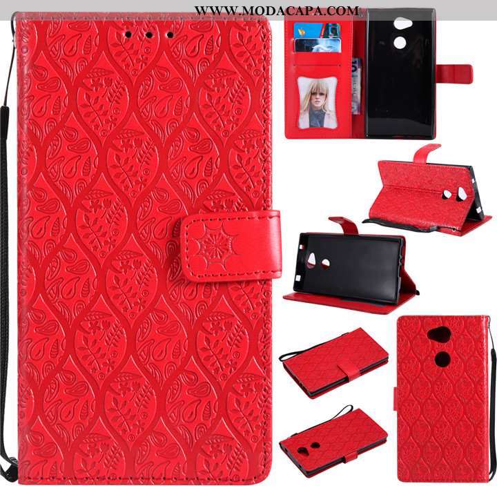 Capas Sony Xperia L2 Criativas Silicone Telemóvel Couro Protetoras Soft Barato