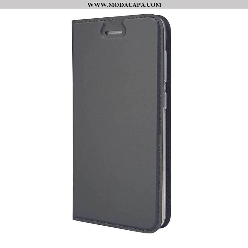 Capas Sony Xperia L2 Super Cover Telemóvel Slim Preto Couro Cases Promoção