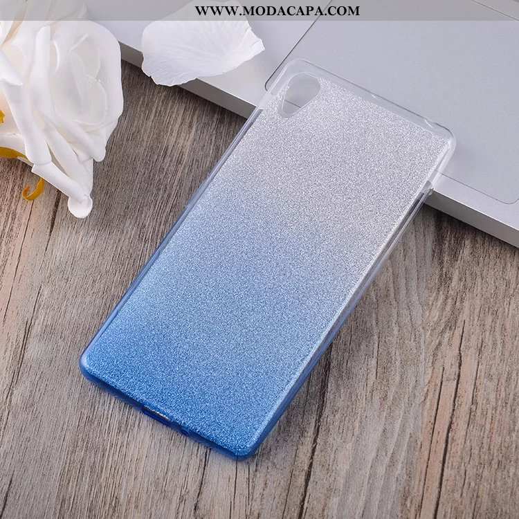 Capas Sony Xperia Xa Soft Telemóvel Cases Azul Protetoras Gradiente Promoção