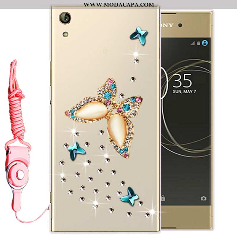 Capas Sony Xperia Xa Ultra Silicone Soft Cases Protetoras Dourado Telemóvel Venda