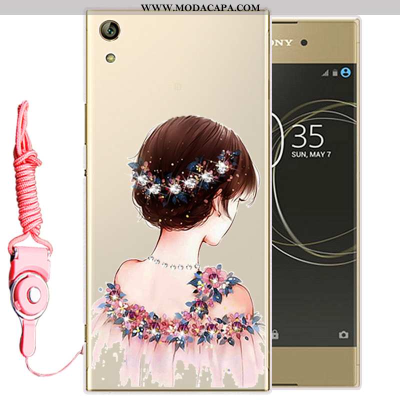 Capas Sony Xperia Xa Ultra Silicone Soft Cases Protetoras Dourado Telemóvel Venda