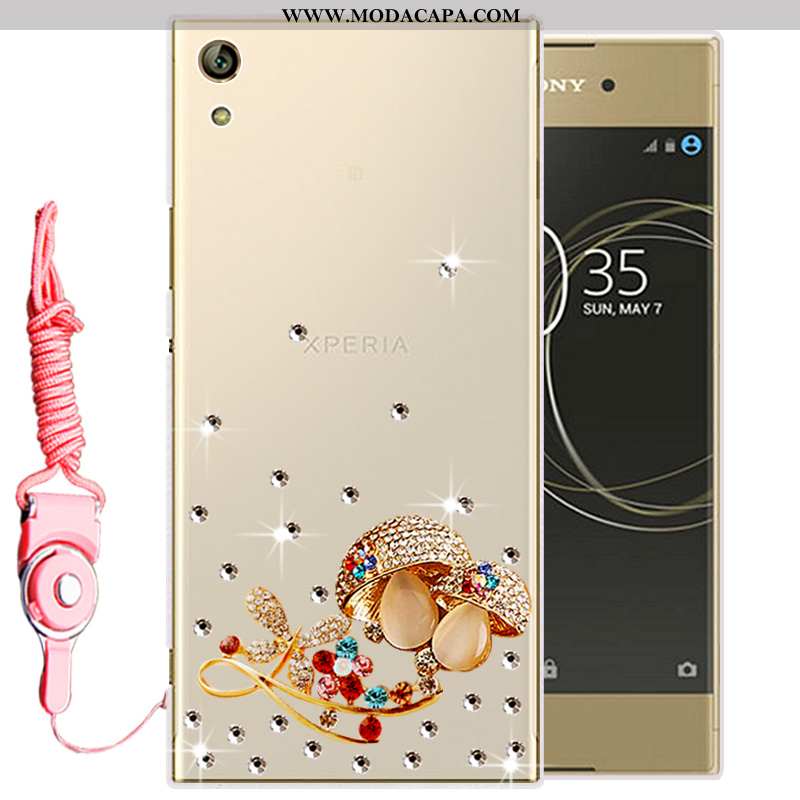 Capas Sony Xperia Xa Ultra Silicone Soft Cases Protetoras Dourado Telemóvel Venda