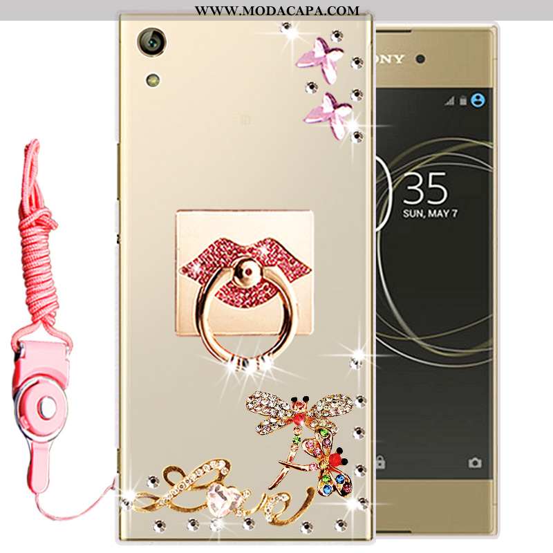 Capas Sony Xperia Xa Ultra Silicone Soft Cases Protetoras Dourado Telemóvel Venda