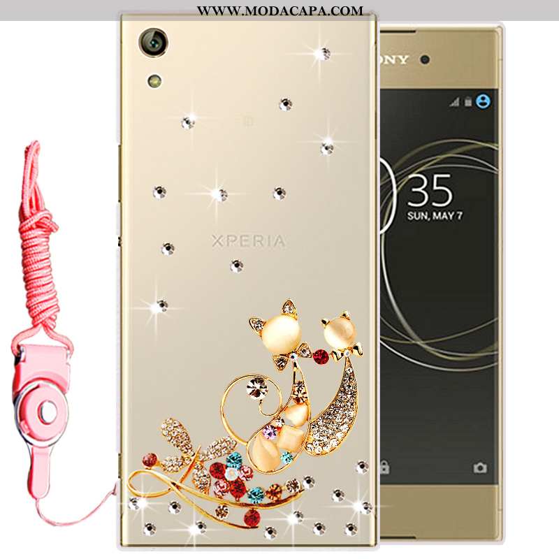 Capas Sony Xperia Xa Ultra Silicone Soft Cases Protetoras Dourado Telemóvel Venda