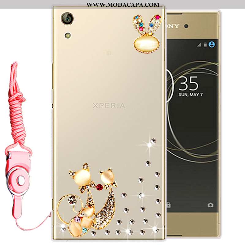 Capas Sony Xperia Xa Ultra Silicone Soft Cases Protetoras Dourado Telemóvel Venda