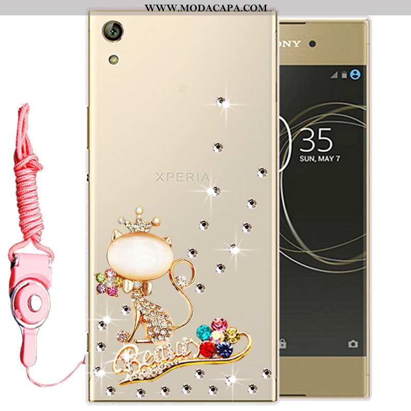 Capas Sony Xperia Xa Ultra Silicone Soft Cases Protetoras Dourado Telemóvel Venda