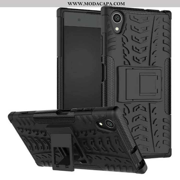 Capas Sony Xperia Xa1 Plus Protetoras Preto Completa Antiqueda Telemóvel Suporte Online