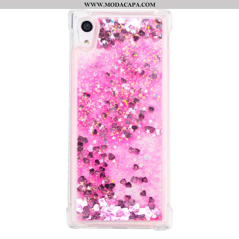 Capas Sony Xperia Xa1 Transparente Cordao Telemóvel Rosa Cases Criativas Baratos
