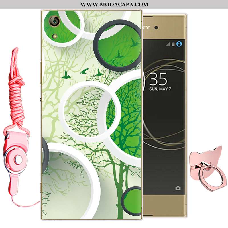 Capa Sony Xperia Xa1 Ultra Soft Telemóvel Capas Silicone Desenho Animado Verde Cases Promoção