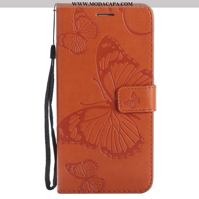 Capa Sony Xperia Xa1 Ultra Protetoras Cover Laranja Completa Antiqueda Couro Cases Baratas