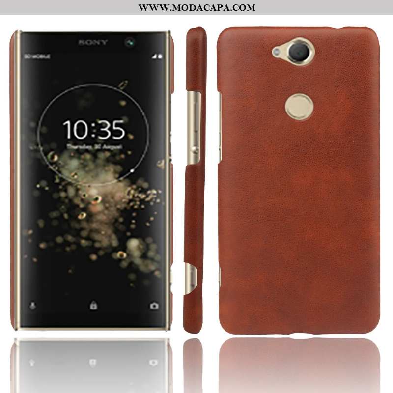 Capa Sony Xperia Xa2 Plus Protetoras Laranja Cases Telemóvel Couro Capas Resistente Barato