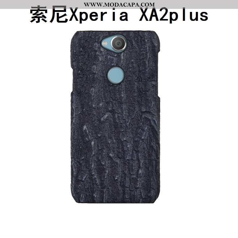 Capas Sony Xperia Xa2 Plus Protetoras Estiloso Criativas Cinza Telemóvel Couro Venda