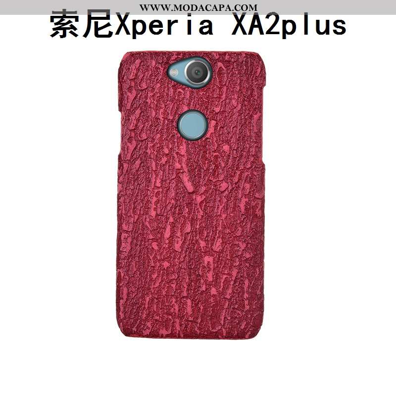 Capas Sony Xperia Xa2 Plus Protetoras Estiloso Criativas Cinza Telemóvel Couro Venda