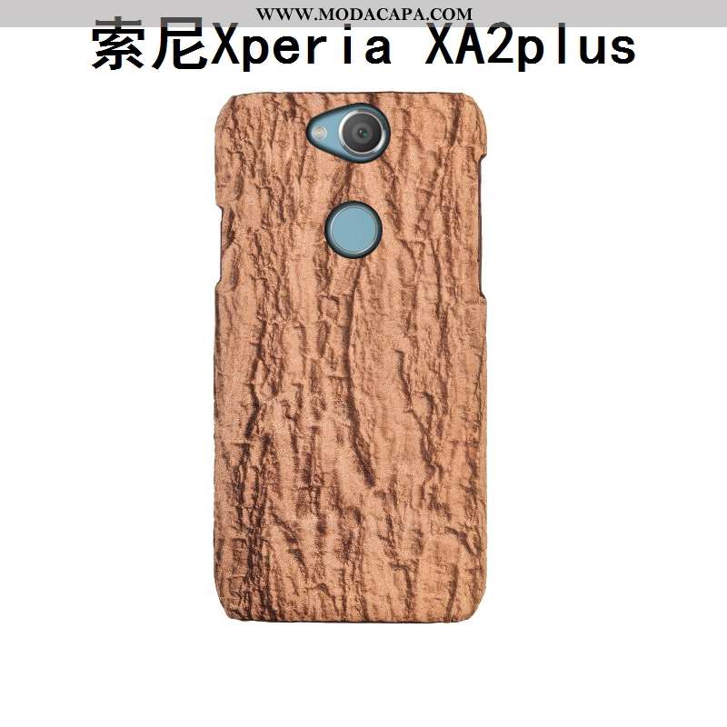 Capas Sony Xperia Xa2 Plus Protetoras Estiloso Criativas Cinza Telemóvel Couro Venda