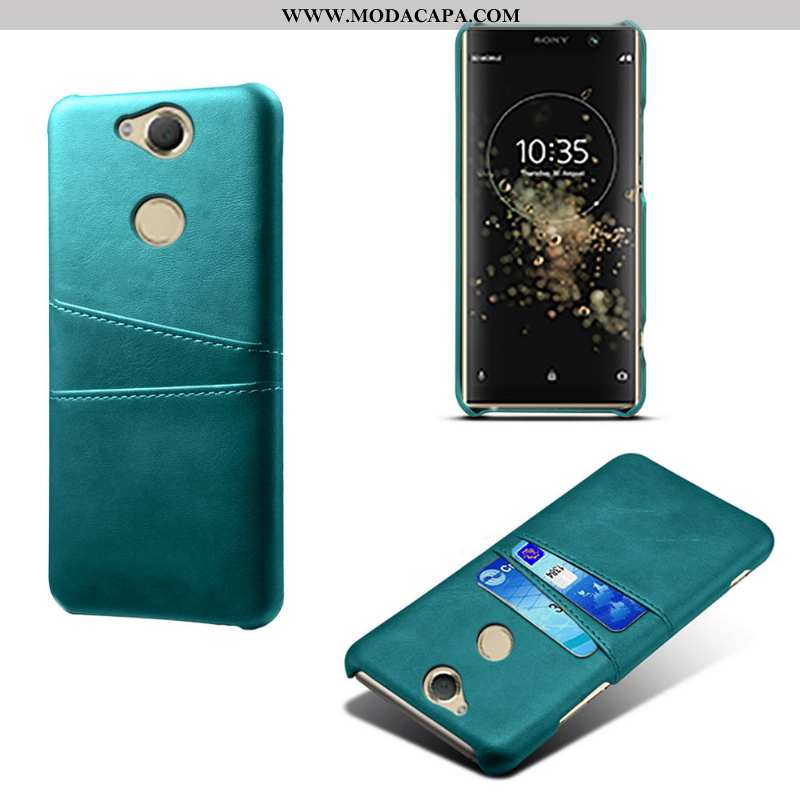 Capas Sony Xperia Xa2 Plus Couro Telemóvel Amarelo Cases Barato