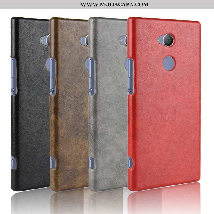 Capa Sony Xperia Xa2 Couro Protetoras Capas Telemóvel Cases Resistente Vermelho Promoção