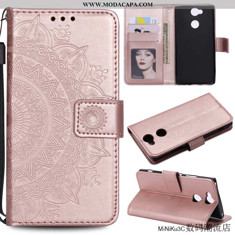 Capas Sony Xperia Xa2 Couro Cover Roxa Protetoras Cases Antiqueda Telemóvel Baratos