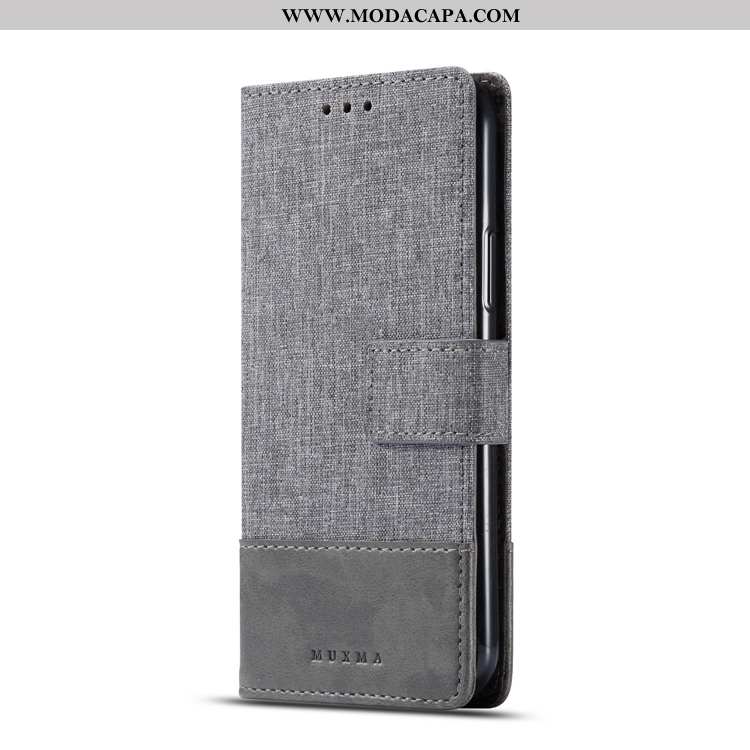 Capas Sony Xperia Xa2 Protetoras Couro Cinza Soft Jeans Cases Barato