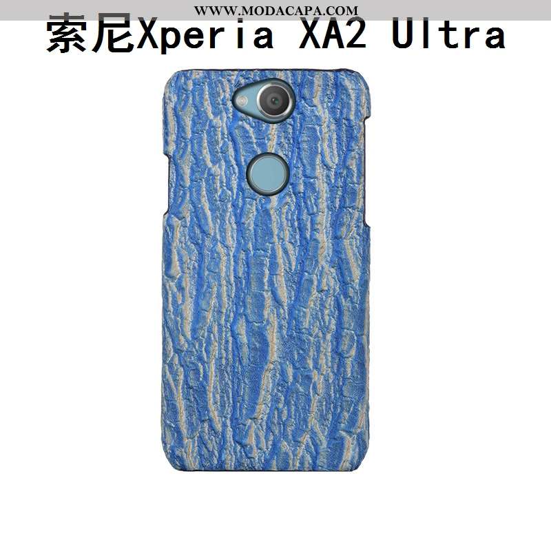 Capas Sony Xperia Xa2 Ultra Couro Traseira Estiloso Azul Criativas Genuíno Luxo Baratas