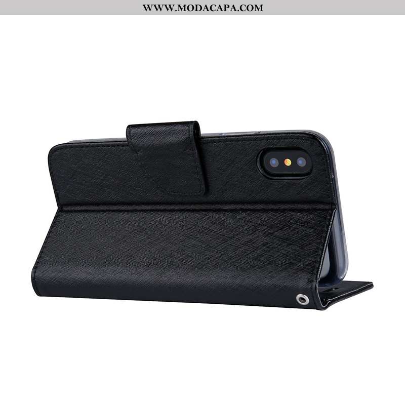 Capa Sony Xperia Xa2 Ultra Couro Telemóvel Cover Cases Business Seda Preto Online