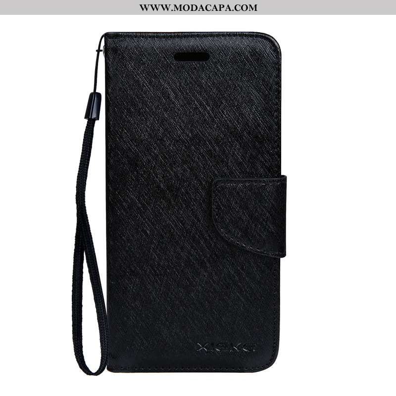 Capa Sony Xperia Xz Premium Couro Negócio Cases Lisas Capas Preto Seda Barato