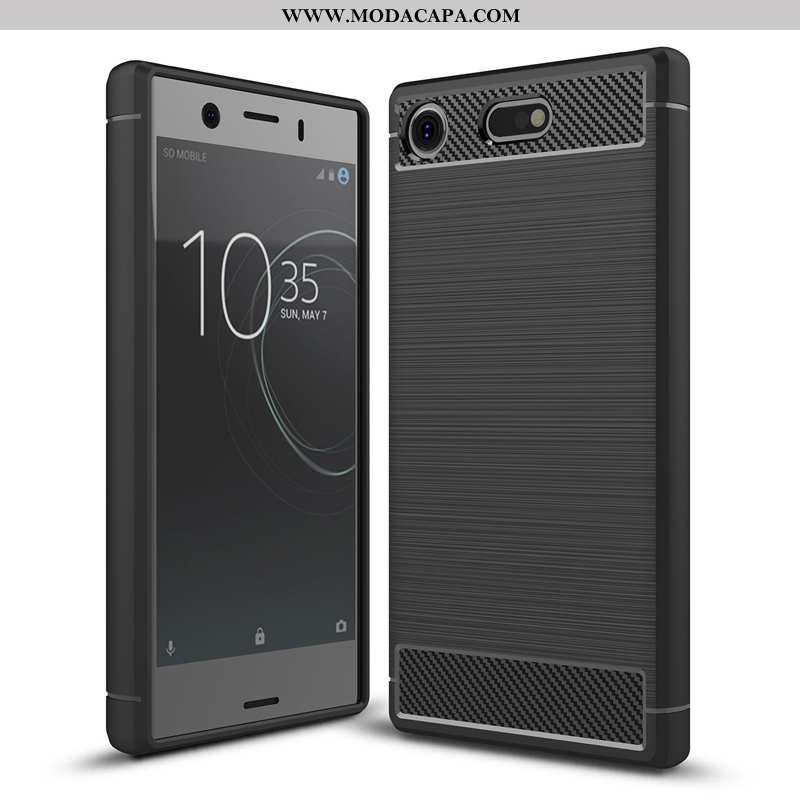 Capas Sony Xperia Xz1 Compact Silicone Protetoras Antiqueda Cases Seda Fibra Baratas