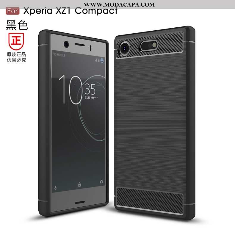 Capas Sony Xperia Xz1 Compact Silicone Protetoras Antiqueda Cases Seda Fibra Baratas