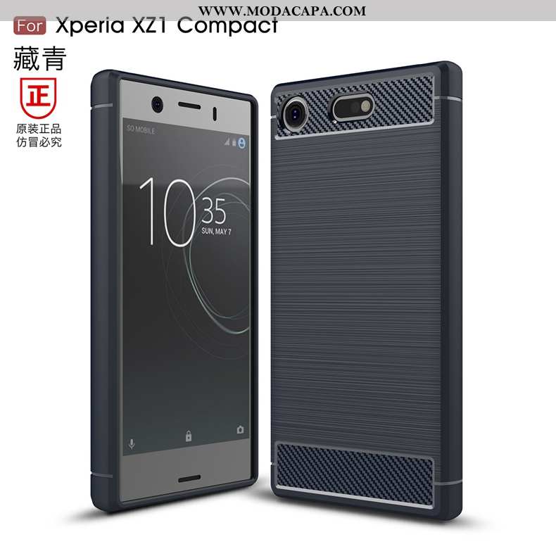 Capas Sony Xperia Xz1 Compact Silicone Protetoras Antiqueda Cases Seda Fibra Baratas