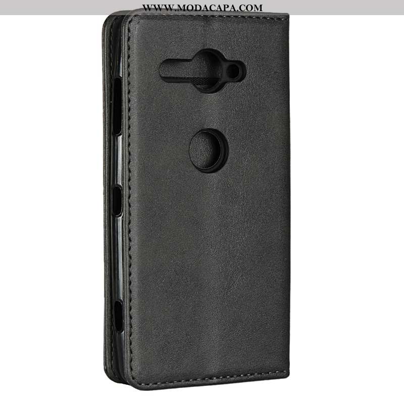 Capa Sony Xperia Xz2 Compact Protetoras Capas Preto Telemóvel Cases Couro Online