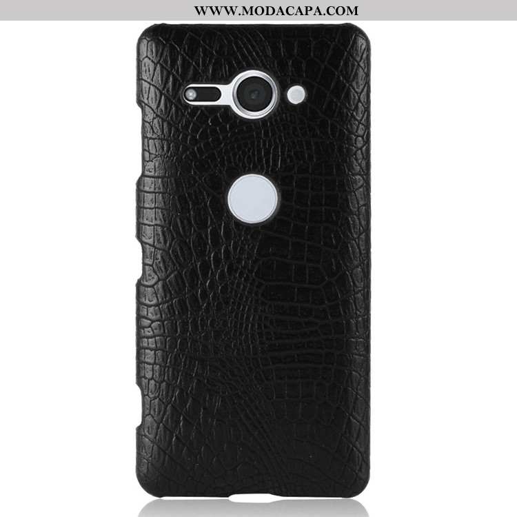 Capas Sony Xperia Xz2 Compact Retro Resistente Cases Telemóvel Crocs Preto Barato