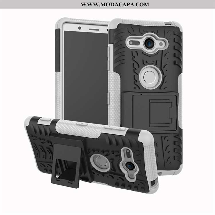 Capas Sony Xperia Xz2 Compact Protetoras Telemóvel Suporte Preto Cases Antiqueda Venda