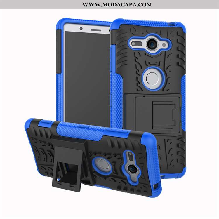 Capas Sony Xperia Xz2 Compact Protetoras Telemóvel Suporte Preto Cases Antiqueda Venda