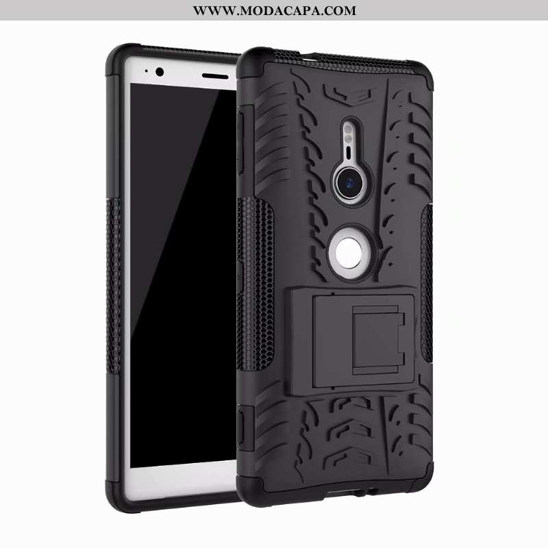 Capas Sony Xperia Xz2 Slim Cases Roxa Suporte Casal Criativas Barato