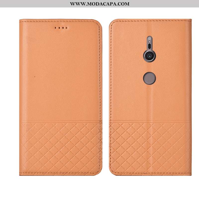 Capa Sony Xperia Xz3 Soft Antiqueda Couro Vermelho Cases Telemóvel Couro Genuíno Baratos