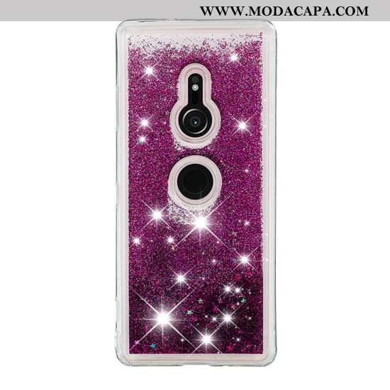 Capas Sony Xperia Xz3 Criativas Cases Desenho Animado Roxa Telemóvel Comprar