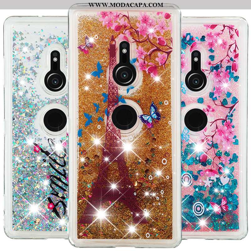 Capas Sony Xperia Xz3 Criativas Cases Desenho Animado Roxa Telemóvel Comprar