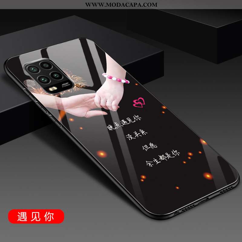Capa Xiaomi Mi 10 Lite Cordao Primavera Telemóvel Soft Malha Vidro Resistente Promoção
