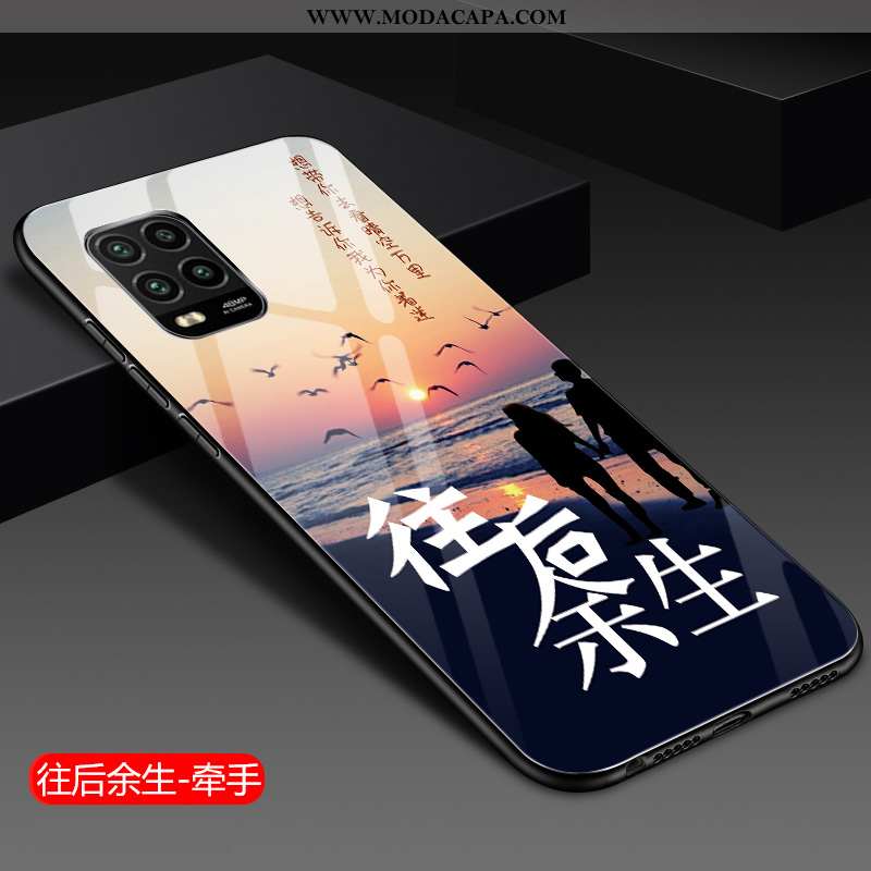 Capa Xiaomi Mi 10 Lite Cordao Primavera Telemóvel Soft Malha Vidro Resistente Promoção