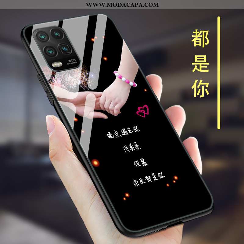 Capas Xiaomi Mi 10 Lite Criativas Antiqueda Malha Novas Frente Telemóvel Slim Barato