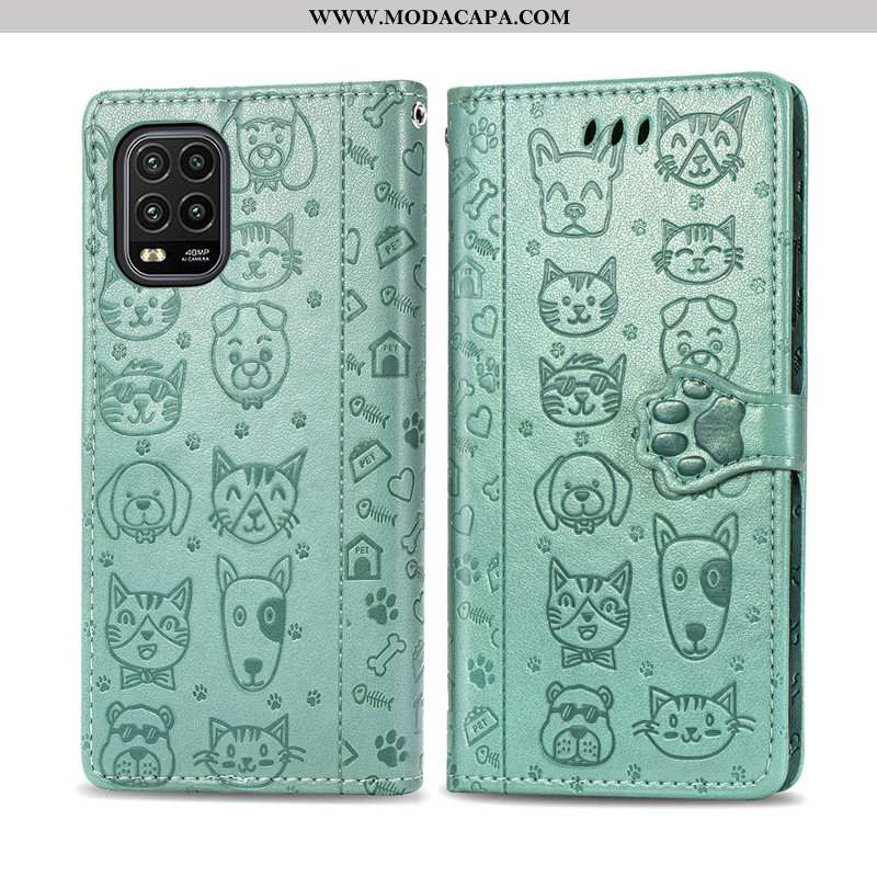 Capa Xiaomi Mi 10 Lite Bonitos Gato Telemóvel Protetoras Cachorro Antiqueda Primavera Promoção