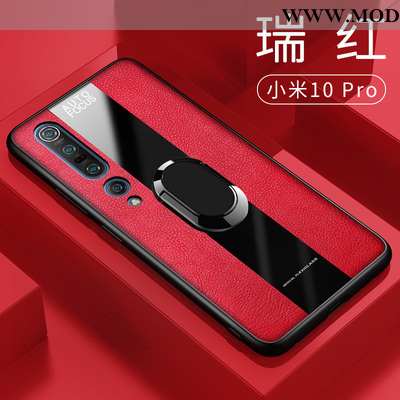 Capa Xiaomi Mi 10 Pro Silicone Couro Antiqueda Telinha Telemóvel Vermelho Capas Comprar