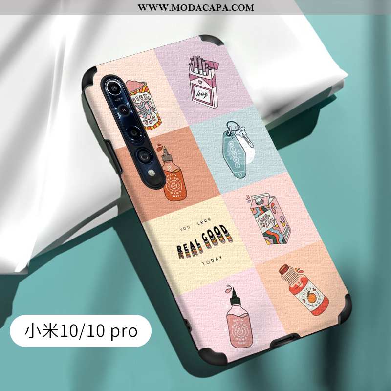 Capas Xiaomi Mi 10 Pro Silicone Super Pequena Completa Telemóvel Cases Antiqueda Online